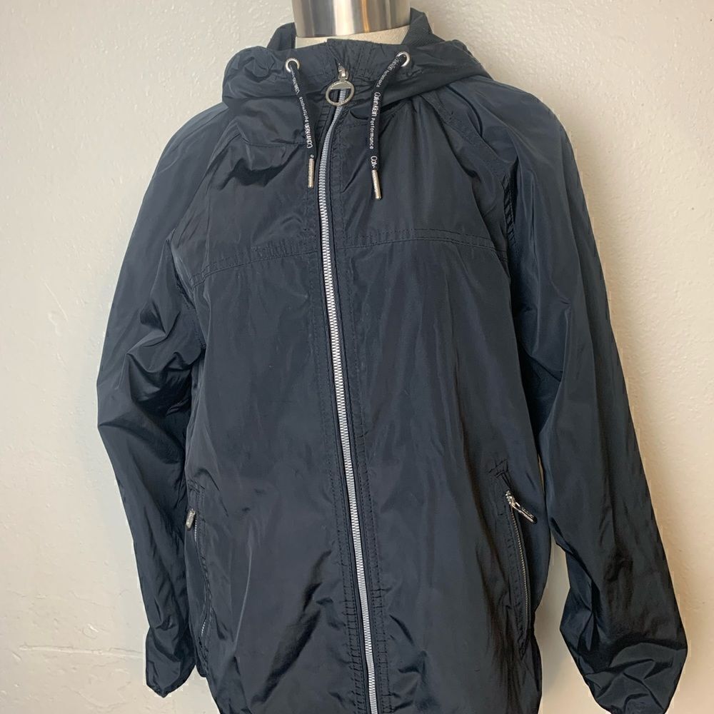 Calvin Klein Women crossover back water repellent specter Jacket , Size Med - Picture 3 of 8